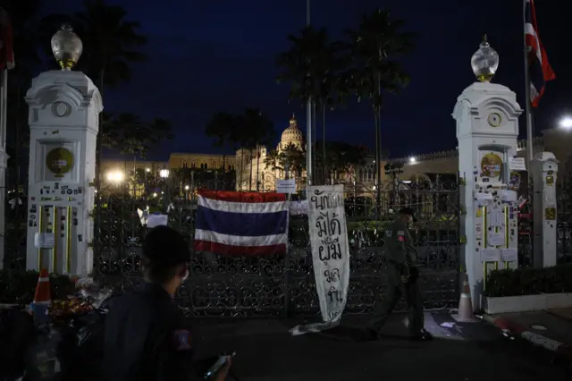 สภาพพื้นที่หลังสลายการชุมนุม