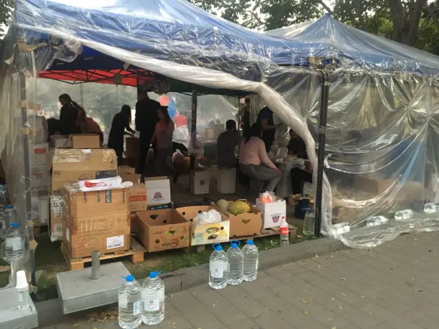 Сбор помощи в Ереване
