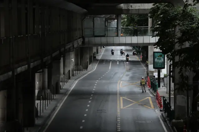 ถนนบริเวณแยกราชประสงค์
