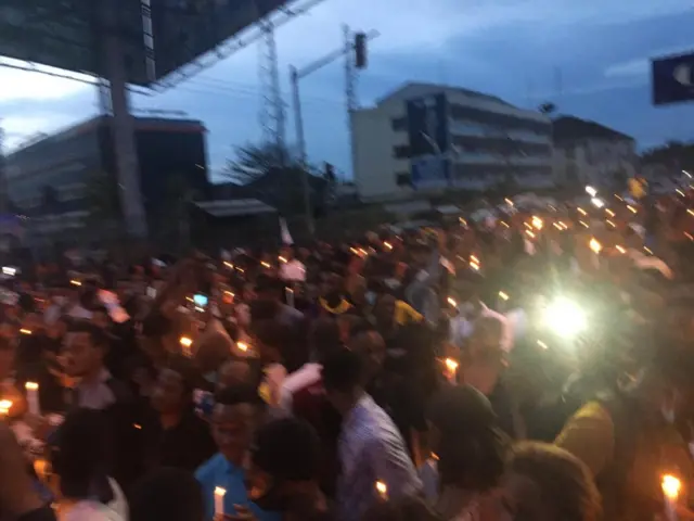 pipo gada for di candle ligh procession