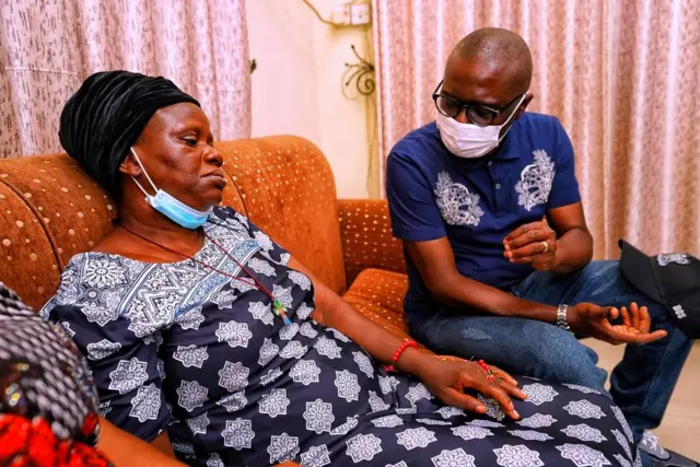 Govnor Sanwo-Olu and victim wife