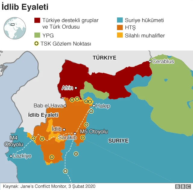 Morek, haritadaki gözlem noktalarının en güneyindeki