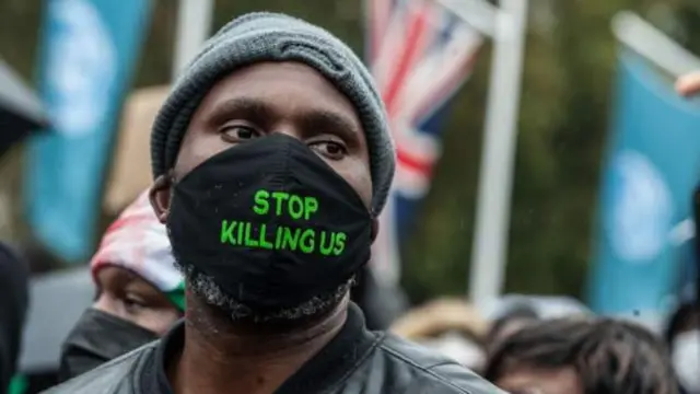 End SARS protester
