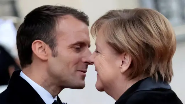 Emmanuel Macron et Angela Merkel
