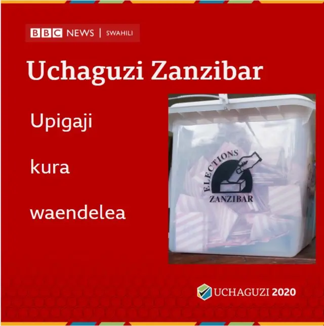 Jinsi upigaji kura unavyoendelea Zanzibar