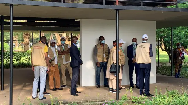 Des observateurs de l'Union africaine sont surveillent le déroulement du scrutin