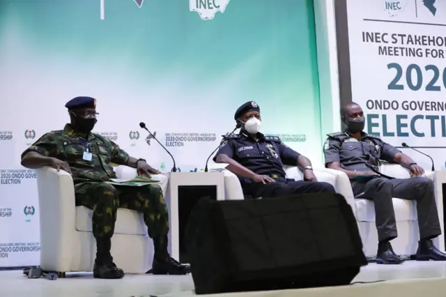 Top security ogas for di Ondo govnorship election stakeholders meeting