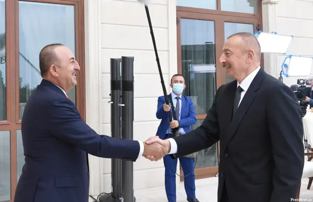 Azərbaycan Türkiyə Dağlıq Qarabağ Savaş Ermənistan Mevlüt Çavuşoğlu İlham Əliyev