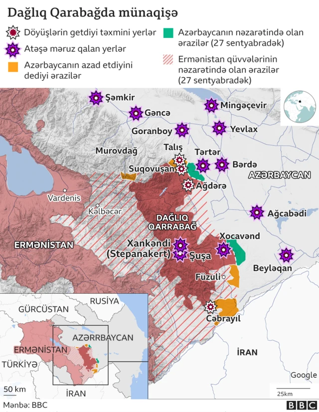 Dağlıq Qarabağ Azərbaycan Ermənistan Qarabağ münaqişəsi müharibəsi