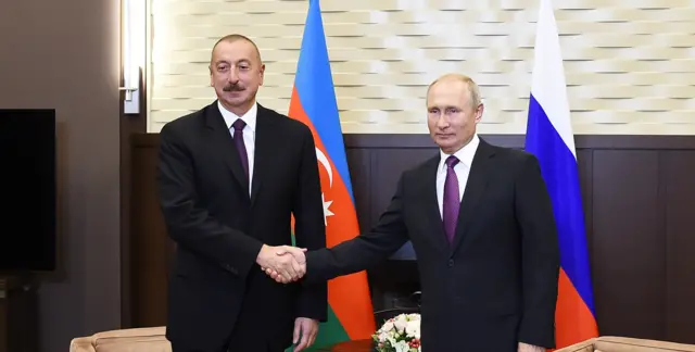 İlham Əliyev Vladimir Putin