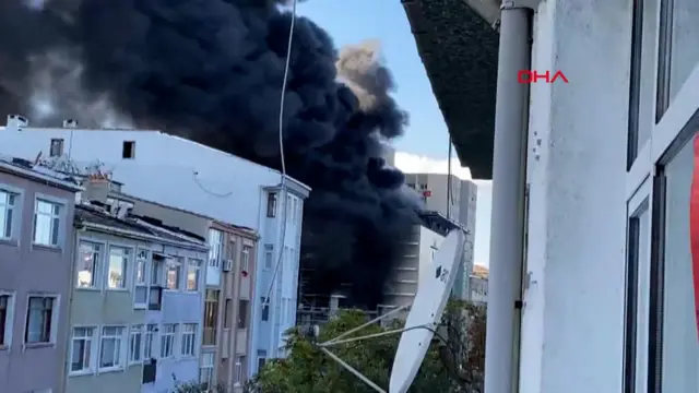 İstanbul Üniversitesi Çapa Tıp Fakültesi Hastanesi inşaatında ÇIKAN YANGIN