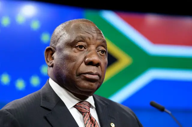 Le président sud-africain Cyril Ramaphosa