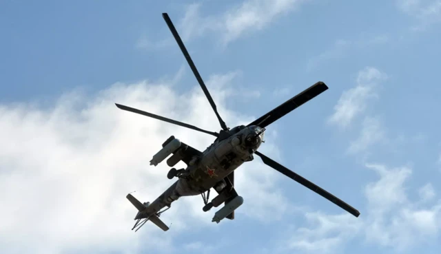 Rusiya hərbi helikopteri