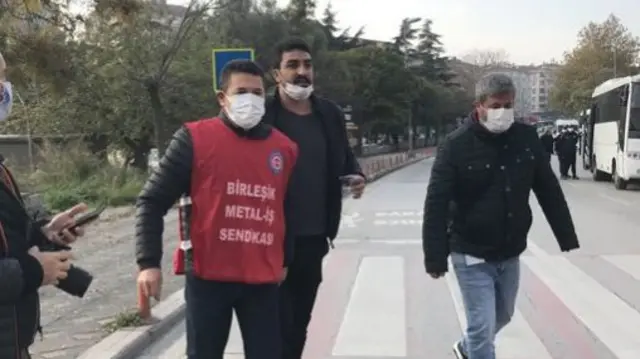 Gözaltına alınan işçi