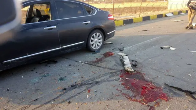 السيارة التي استهدفها الهجوم