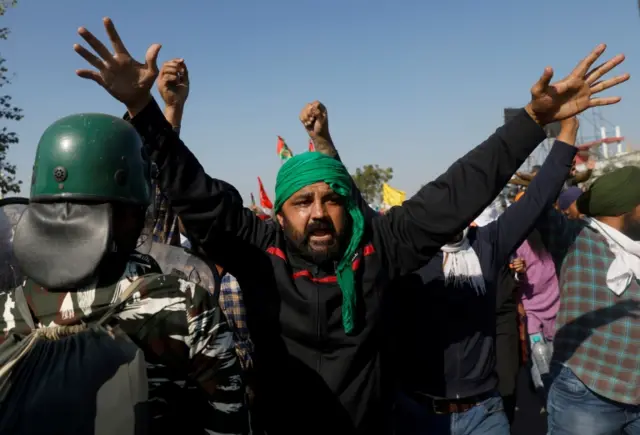 किसानों का विरोध प्रदर्शन