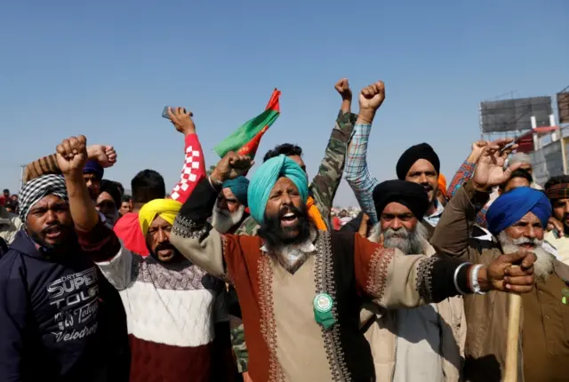 किसानों का विरोध प्रदर्शन