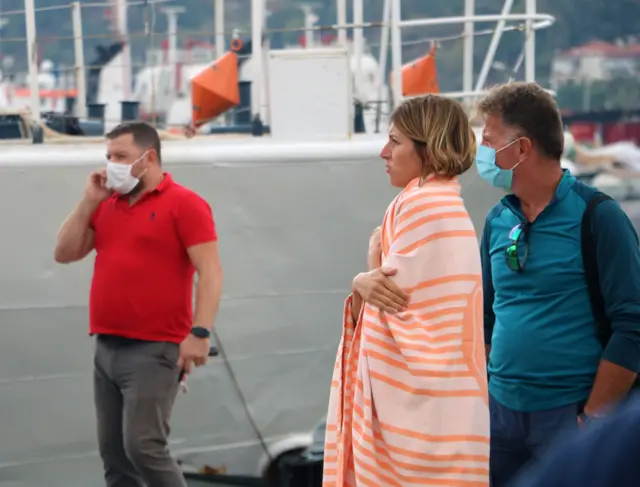 Kurtarılan turistler