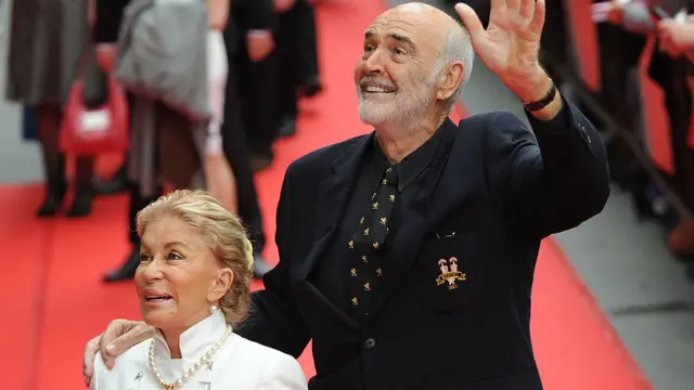 Sean Connery et son épouse Micheline Roquebrune