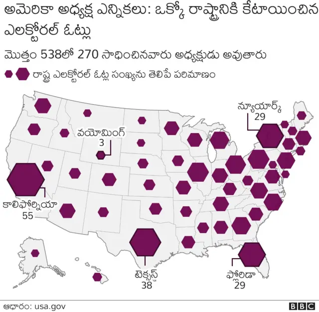 ఎలక్టోరల్ కాలేజీ ఓట్లు