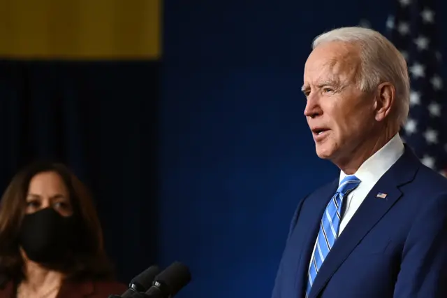Joe Biden ve başkan yardımcısı adayı Kamala Harris