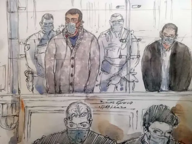 Sid Ahmed Ghlam lors de son procès au tribunal de Paris, le 5 novembre