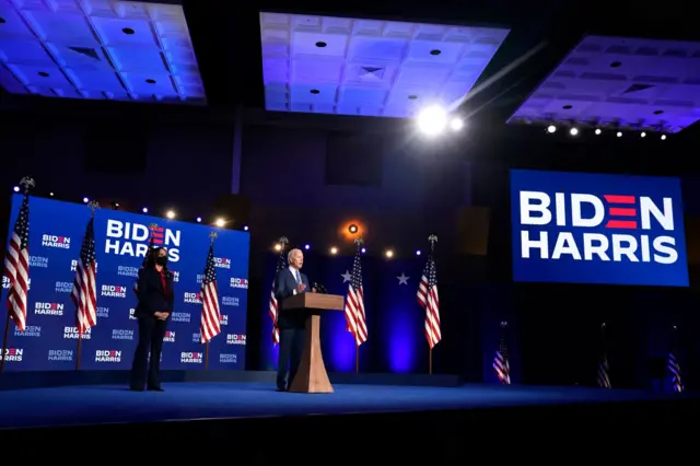 Joe Biden et sa colistière Kamala Harris