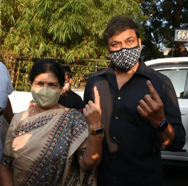 ఓటు వేసిన చిరంజీవి