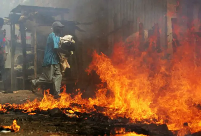 At least 1,000 people were killed in the violence