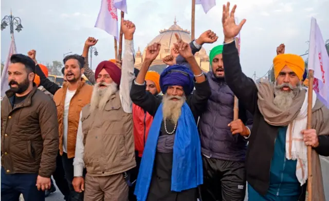 किसानों का विरोध प्रदर्शन
