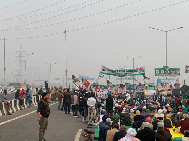 किसानों का विरोध प्रदर्शन