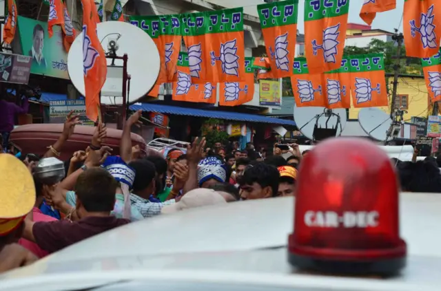 असम में बीजेपी की रैली