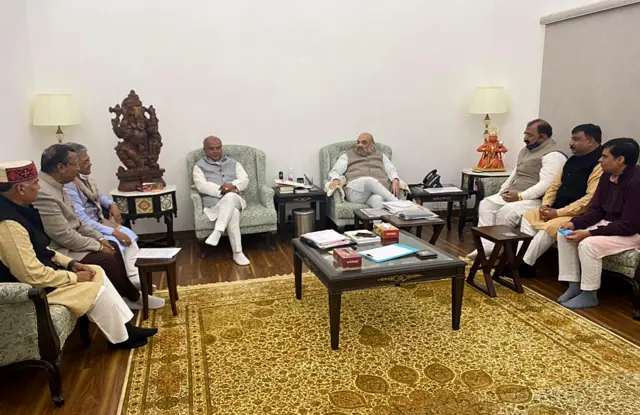 अमित शाह और नरेंद्र सिंह तोमर की बैठक