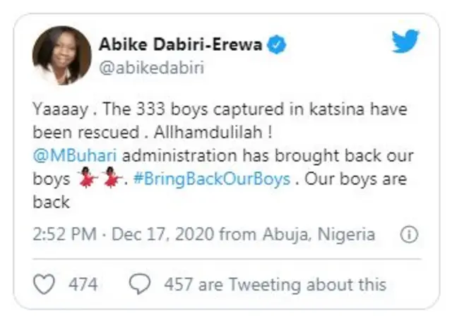 Abike DABIRI-EREWA TWEET