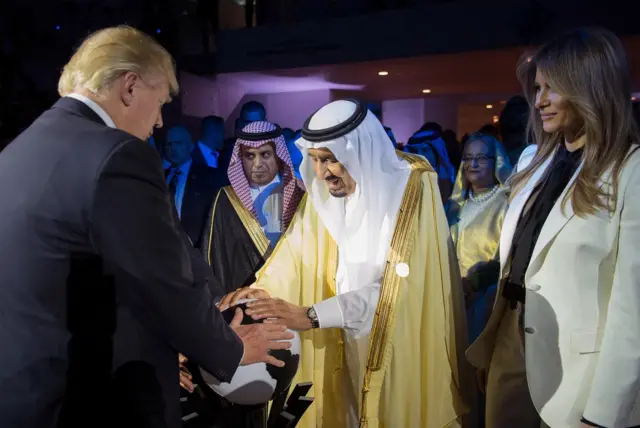 ترامب والملك السعودي