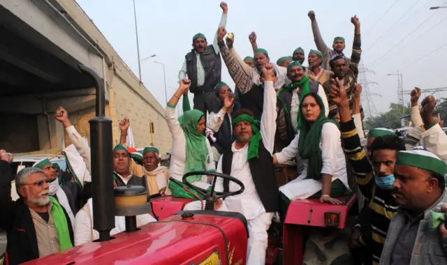 किसानों का विरोध प्रदर्शन