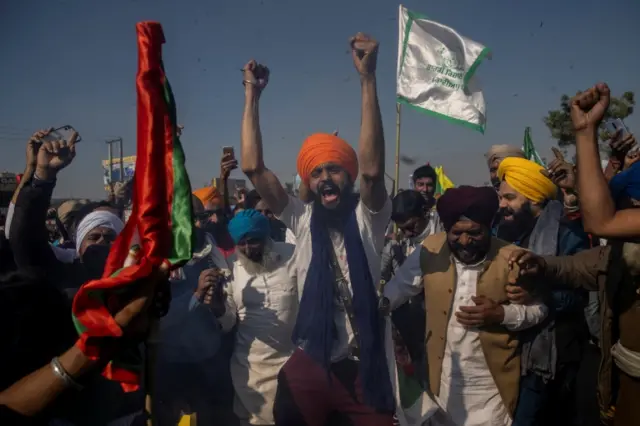 किसानों का विरोध प्रदर्शन