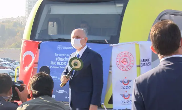 Tren Türkiye'den törenle yola çıkmıştı