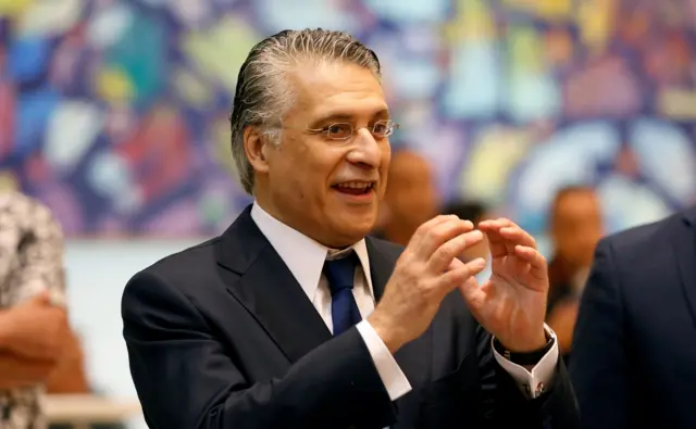 نبيل القروي في مناظرة عند ترشحه للرئاسة 2019