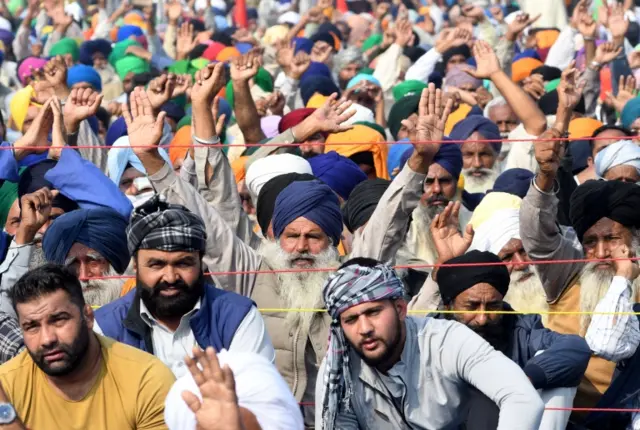 किसानों का विरोध प्रदर्शन