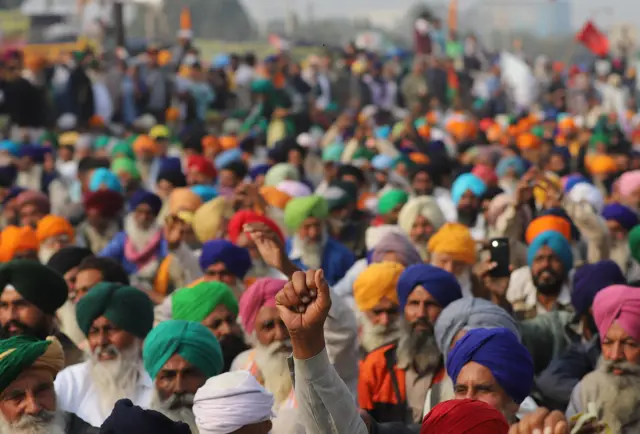किसानों का विरोध प्रदर्शन