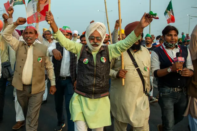 किसानों का विरोध प्रदर्शन