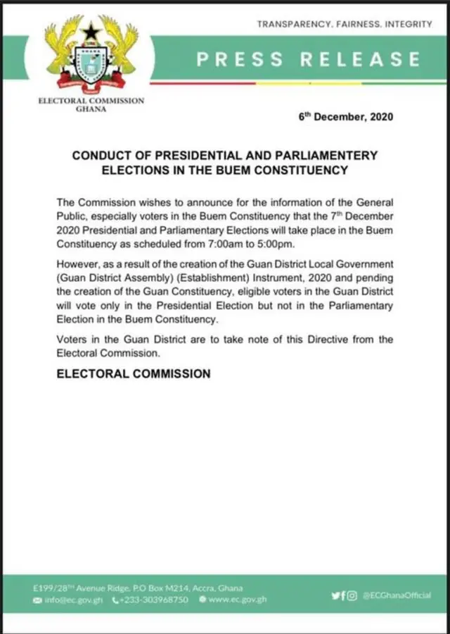 Ghana Elections 2020