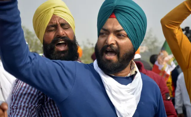 किसानों का विरोध प्रदर्शन