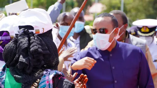 Abiy Ahmed akiwasili katika eneo la Moyale nchini Kenya