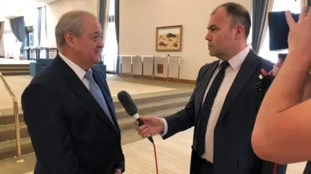 داود اعظمي او د ازبکستان د بهرنیو چارو وزیر عبدالعزیز کاملوف
