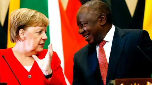 Ramaphosa da Merkel