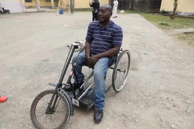 President for Douala Association of Handicap pipo for littoral region Martin Nsimi