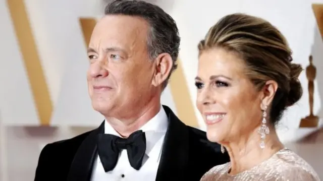 Tom Hanks da matarsa