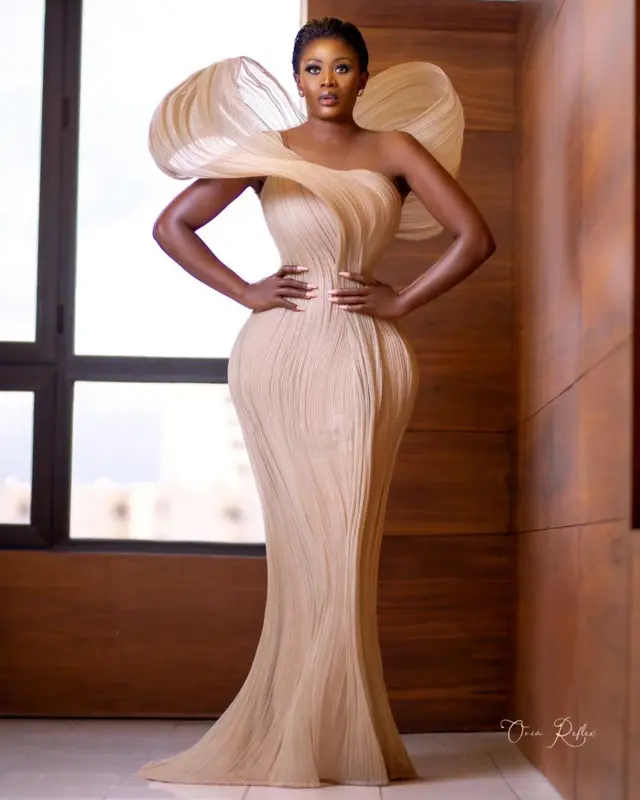 German born Ghana actress and model, Nana Akua Addo in Guarav Gupta
